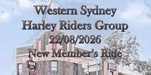 Harley Riders Group August New Members Ride