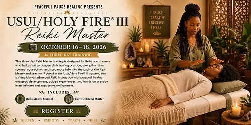 Usui\/Holy Fire\u00ae III Reiki Master