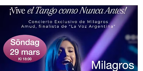 Gran Milonga med levande musik - Milagros Amud - Facundo Martinez - Simone Tolomeo