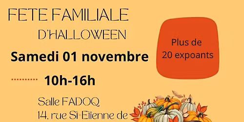 F\u00eate familiale halloween et exposants