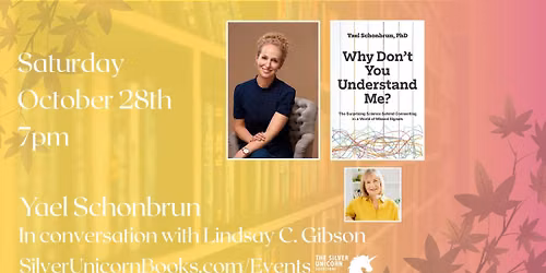 An Evening with Author Yael Schonbrun! In Conversation with Lindsay C. Gibson