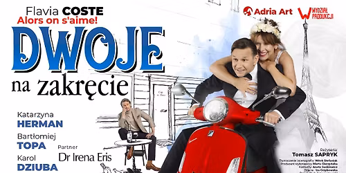 Wroc\u0142aw: Dwoje na zakr\u0119cie - Herman, Topa i Dziuba w komedii teatralnej