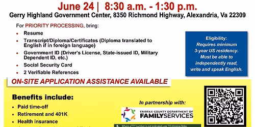 Fort Belvoir Child & Youth Services (CYS) Hiring Event