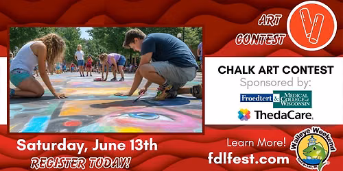 Chalk Art Contest at Walleye Weekend 2026