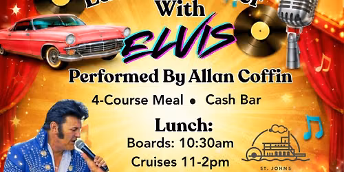 All Shook Up! Elvis Tribute Dining Cruise with Allan Coffin Aboard the Barbara Lee