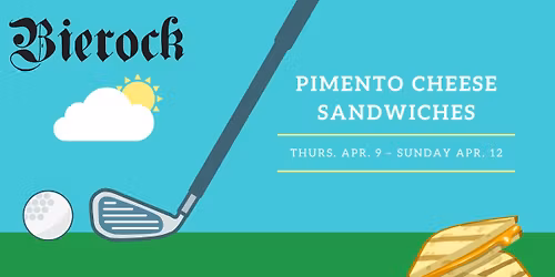 The Masters at Bierock: Pimento Cheese Sandwiches