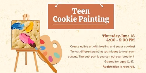 Teen Cookie Painting