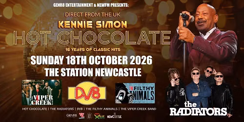HOT CHOCOLATE - Live At The Station - Sun 18th Oct 26