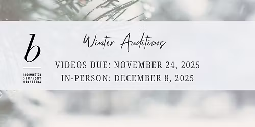 Winter Auditions