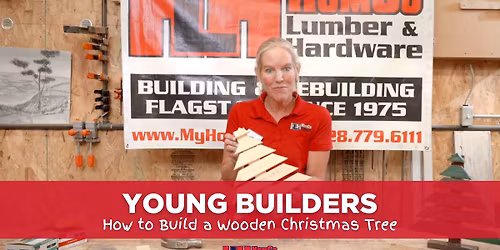 Let's Build a Wooden Christmas Tree! HomCo's Young Builders Project Of The Month