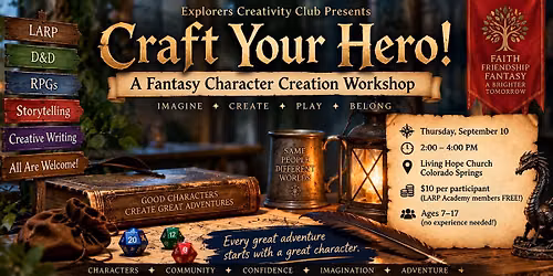\u2694\ufe0f Craft Your Hero! A Fantasy Character Creation Workshop