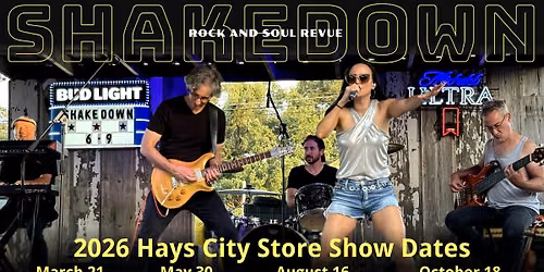 Shakedown Live at Hays City Store - November
