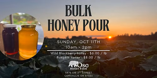 Fall Bulk Pour - Pumpkin Honey!