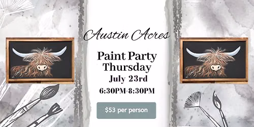 Art in the Park: Highland Cow