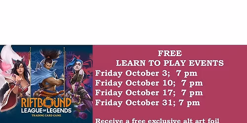 Learn to play Riftbound League Of Legends; FREE