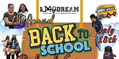 6th ANNUAL - iD.A.Y.dream Backpack and School Supplies Giveaway