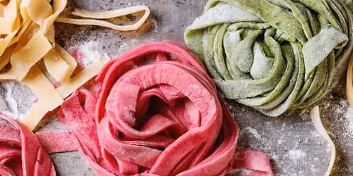 Colorful Tagliatelle And Tiramisu