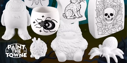 Creepy, Crawlies, and Cryptids Pottery Night
