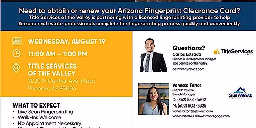 Realtor Fingerprint Clearance Card Even
