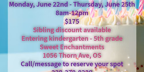 Cake Week Baking Camp