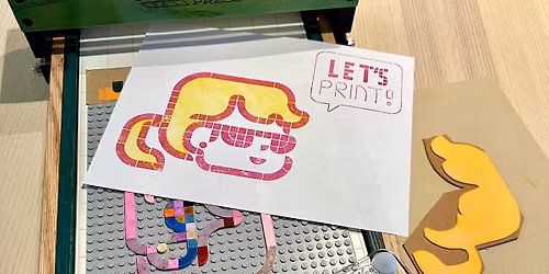 Self-portrait LEGO Letterpress Print workshop