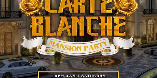 [LONDON] CARTE BLANCHE MANSION PARTY