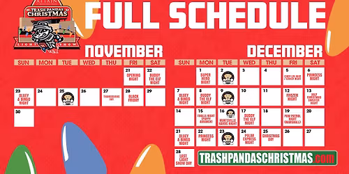 Rocket City Trash Pandas Christmas Light Show