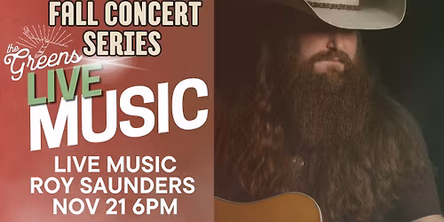Live Music | Roy Saunders \u2013 Nov 21 @ 6PM