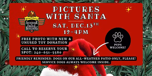 \ud83e\uddf8\ud83c\udf85Anchor Bar's Annual Pictures with Santa & Toy Drive!\ud83e\uddf8\ud83c\udf85