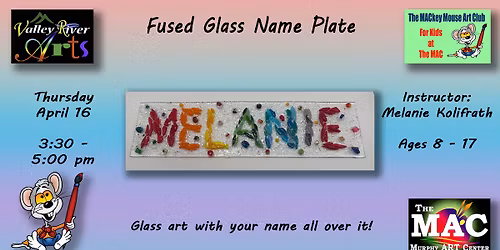 Fused Glass Nameplate
