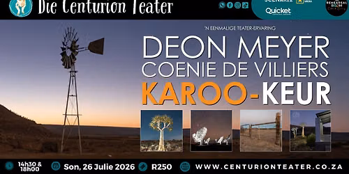 Karoo-keur: Die Beste van Karoo-Suites met Deon Meyer en Coenie de Villiers | Die Centurion Teater