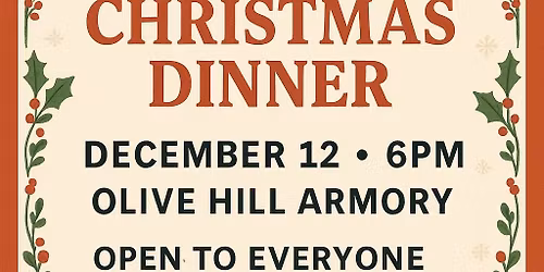 Orange Army Annual Christmas Potluck Dinner