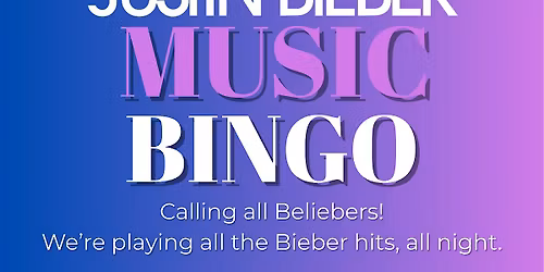 Justin Bieber Music Bingo