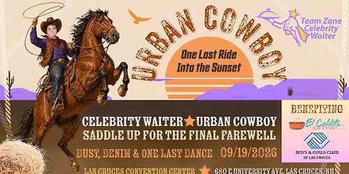Team Zane Celebrity Waiter 2026 - Urban Cowboy