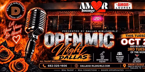PRETTY GIRL TUESDAYS - Open Mic Night at Amour Lounge