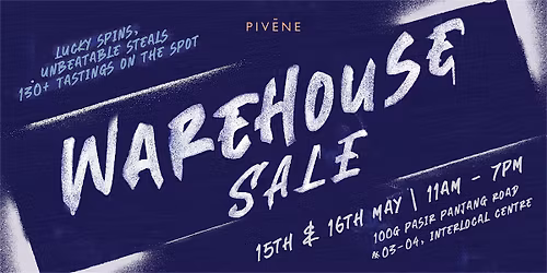 PIVENE'S Warehouse Sale 2026 - Lucky Spins, Unbeatable Steals