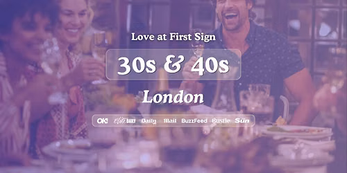 30s &amp; 40s Singles Night at Bootlegger Richmond London | Love at First Sign