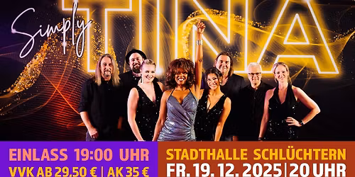 SIMPLY TINA \u2013 Tina Turner Tribute Show