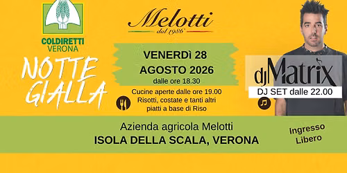 NOTTE GIALLA - MELOTTI X COLDIRETTI VERONA
