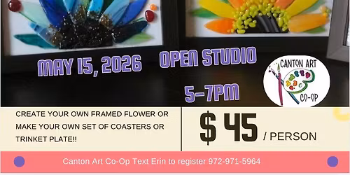 Fused Glass Class Every 3rd. Friday!!