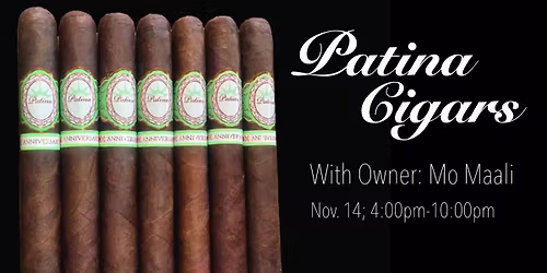 Patina Cigars with Owner, Mo Maali