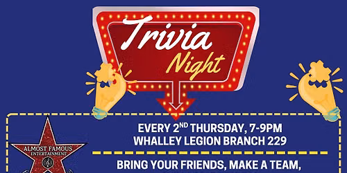 Trivia Thursdays at The Whalley Legion