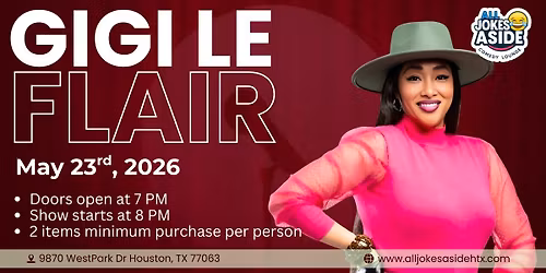 Gigi Le Flair Live All Jokes Aside Comedy Lounge