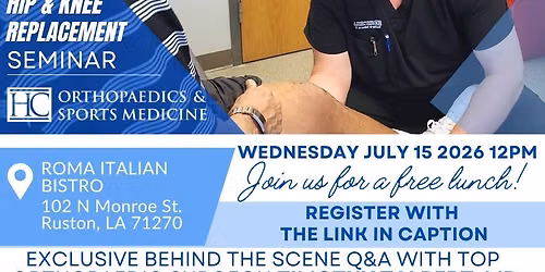 Robotic Hip & Knee Replacement Seminar