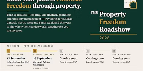 The Property Freedom Roadshow. 2026