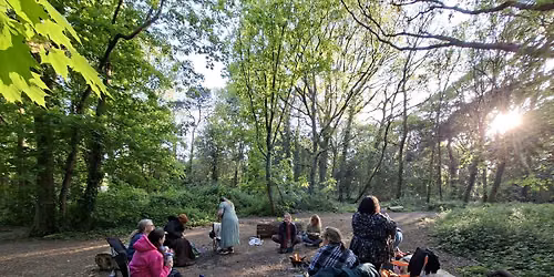 Women in the Woods - Women's Full Moon Circle by the fire