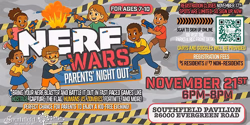 NERF Wars - Parents' Night Out!