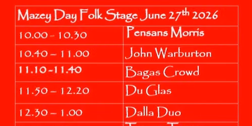 Mazey Day Folk Stage '26