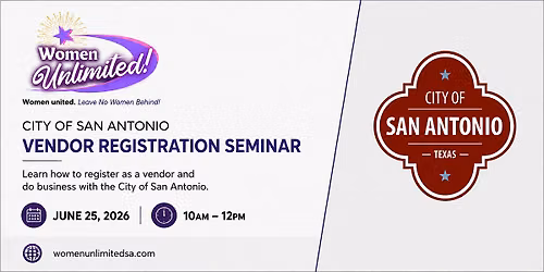 City of San Antonio Vendor Registration Seminar