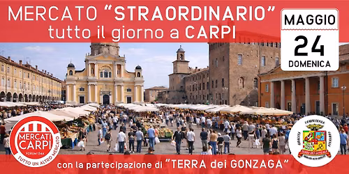 Domenica mercato tutto il giorno a Carpi